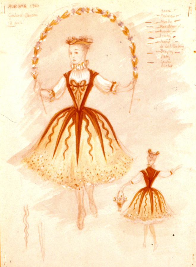 Garland Dancer costume sketch