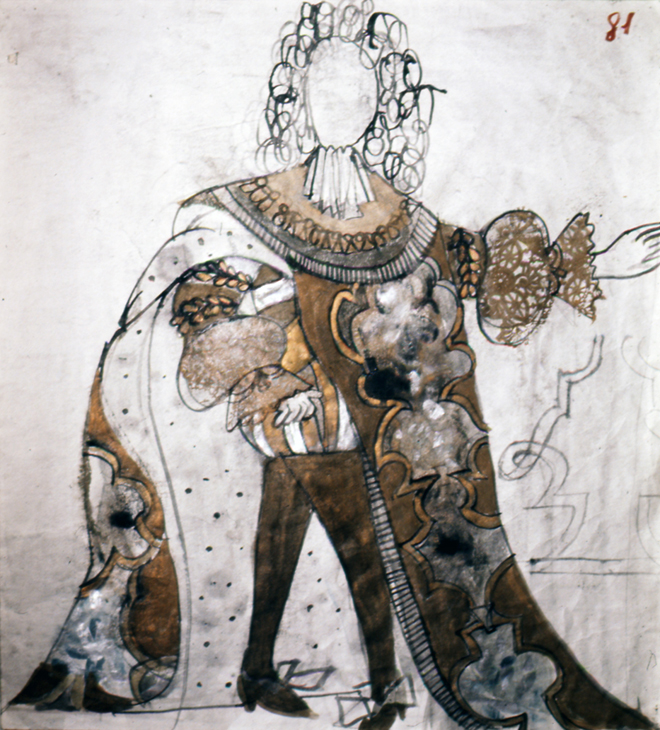 King Florestan costume sketch