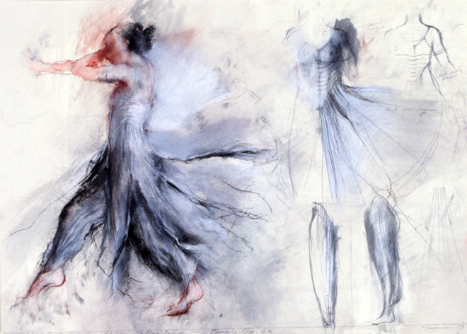Female Corps de Ballet costume sketch