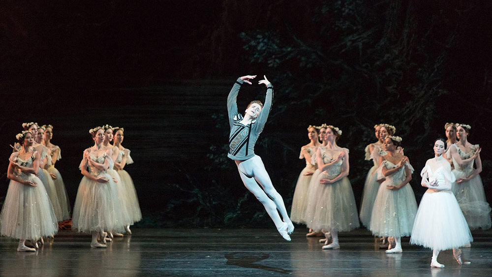 Harrison James and Svetlana Lunkina with Artists of the Ballet in Giselle. Photo by Aleksandar Antonijevic.