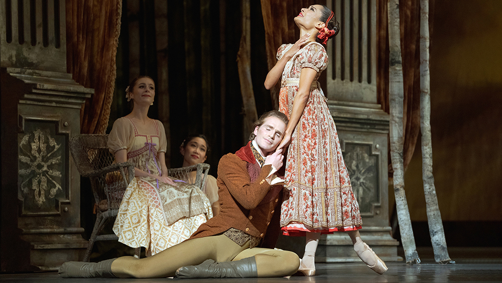 Harrison James and Tina Pereira in Onegin. Photo by Karolina Kuras. 