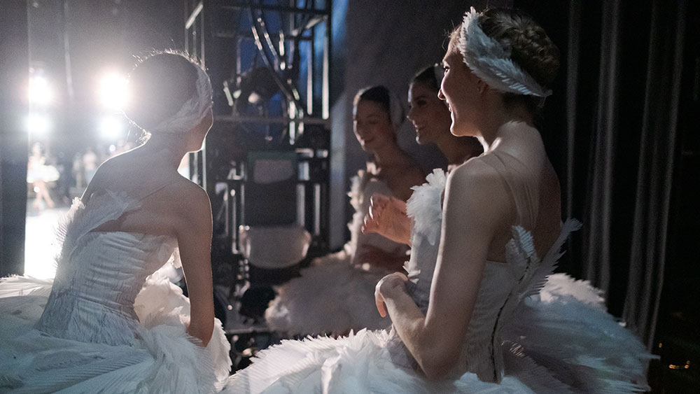 Artists of the Ballet Backstage at Swan Lake