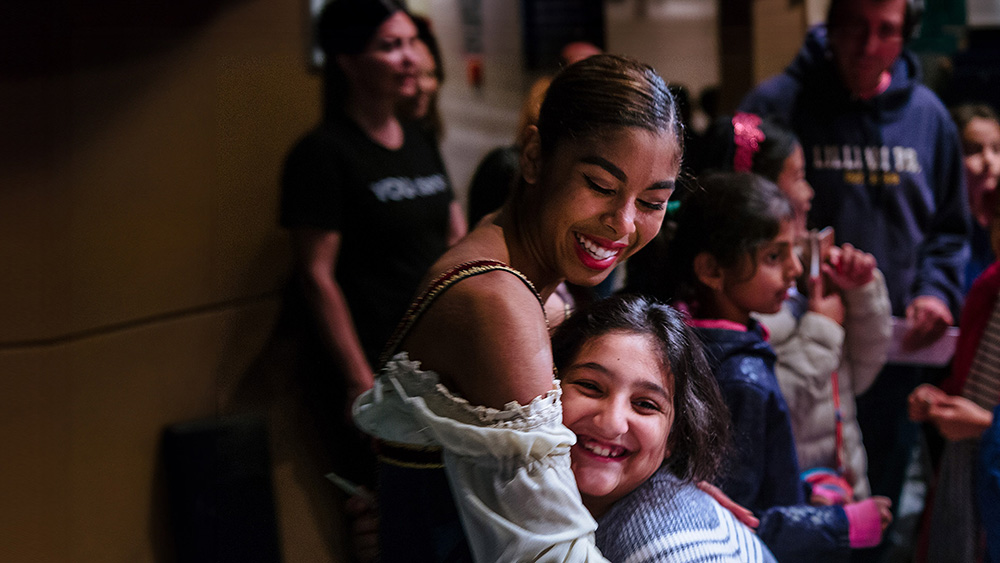 Tene Ward with YOU dance attendees