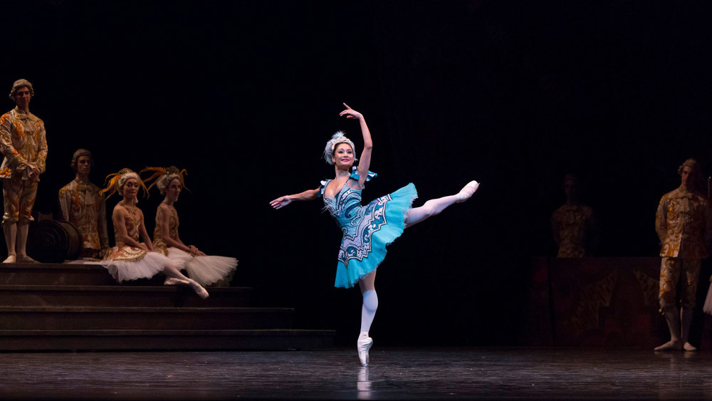 Tina Pereira with Artists of the Ballet in The Sleeping Beauty.