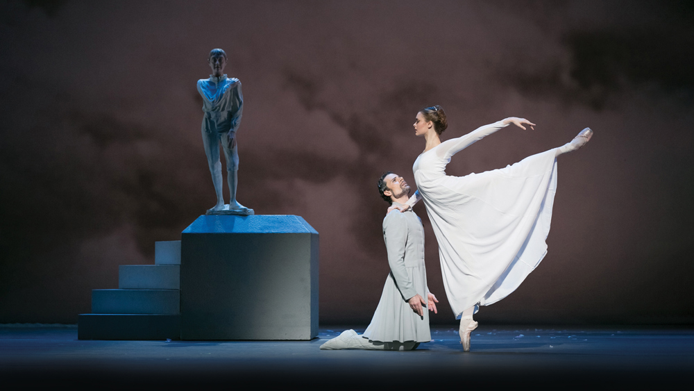 Former First Soloist Hannah Fischer and Former Principal Dancer Piotr Stanczyk in The Winter's Tale. Photo by Karolina Kuras. 