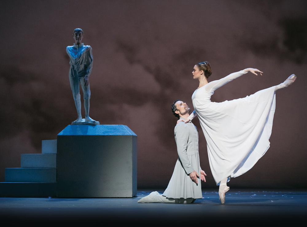 Former First Soloist Hannah Fischer and Former Principal Dancer Piotr Stanczyk in The Winter's Tale. Photo by Karolina Kuras. 
