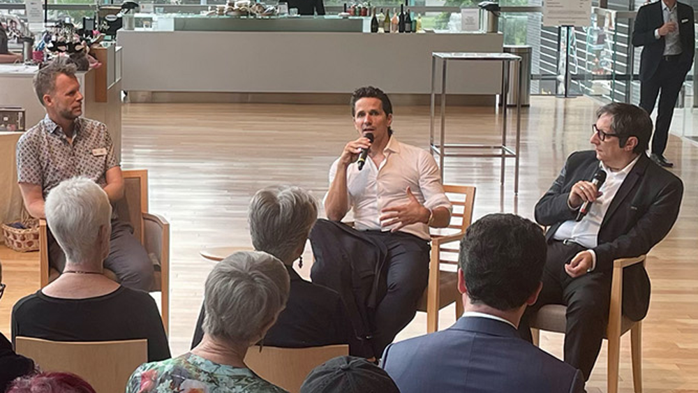 John Hart, Guillaume Cote and Robert Lepage at the Frame by Frame Ballet Talk