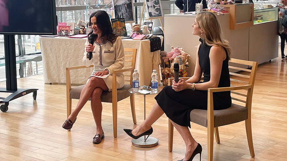 Dana Glassman and Principal Dancer Heather Ogden.