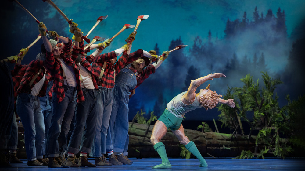 Noah Parets with Artists of the Ballet in Pinocchio