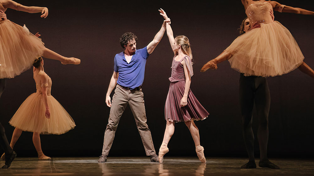 Heather Ogden and Christopher Gerty with Artists of the Ballet in Passion.