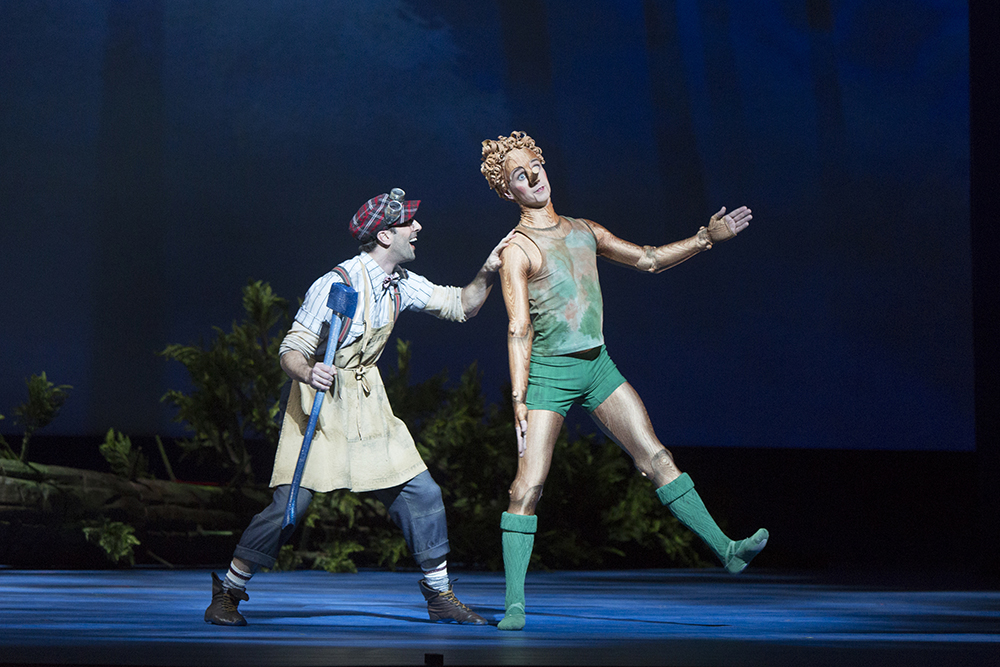 Former Principal Character Artist Jonathan Renna and Jack Bertinshaw in Pinocchio.