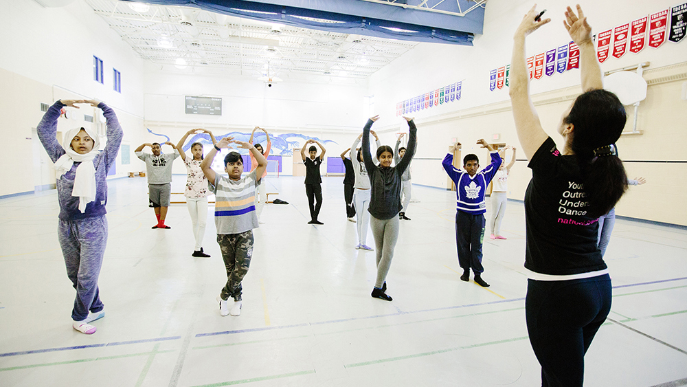 Student Participants in YOU dance Workshop.