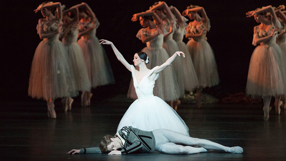 Harrison James and Svetlana Lunkina with Artists of the Ballet in Giselle. 