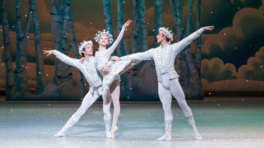 Christopher Gerty, Isabella Kinch and Ben Rudisin in The Nutcracker
