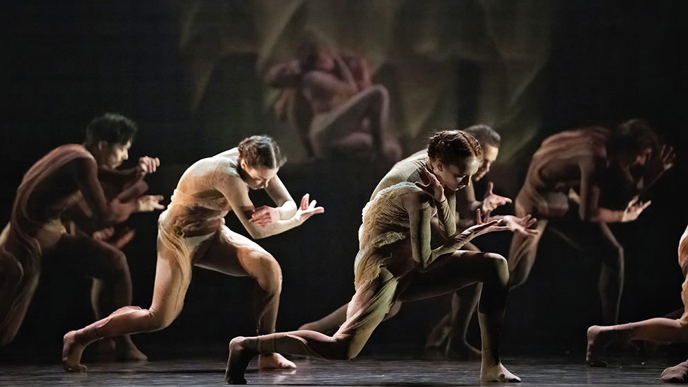 Connor Hamilton with Artists of the Ballet in Kismet. Photo by Karolina Kuras.