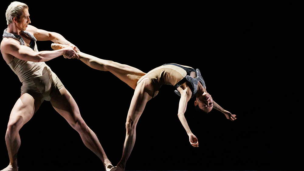 Ben Rudisin and Koto Ishihara in UtopiVerse. Photo by Bruce Zinger.