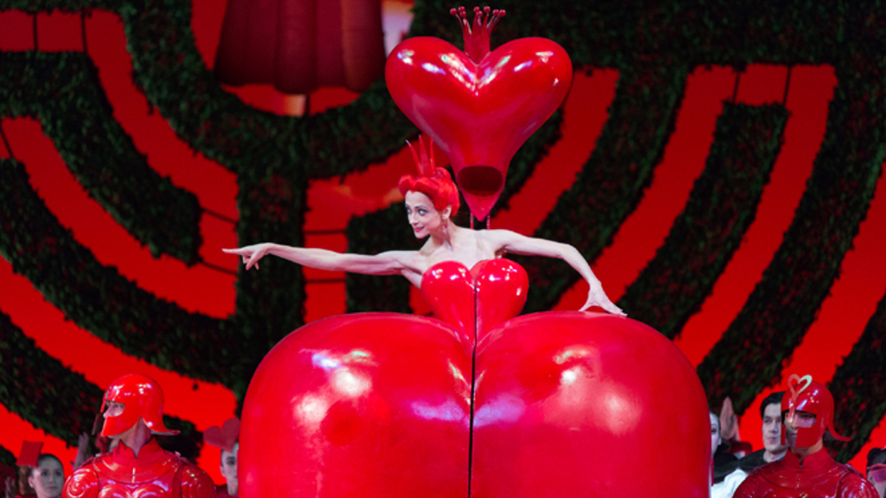 Svetlana Lunkina with Artists of the Ballet in Alice's Adventures in Wonderland.